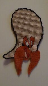 Looney Tunes Yosemite Sam Needlepoint Plastic Canvas Refrigerator Magnet 9" x 5"