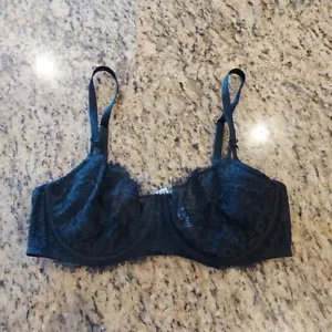 Victoria's Secret Dream Angels Push-Up Without Padding Bra Size 36D Black Lace - Picture 1 of 22