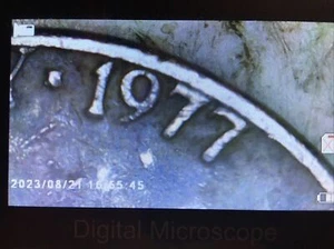 1977p Error Nickel ~Black Beauty Improper Annealed - Picture 1 of 3