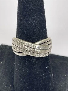 Vintage Sterling Silver 995 Women's Ring bohemian Size 7.75 Signed - Picture 1 of 12