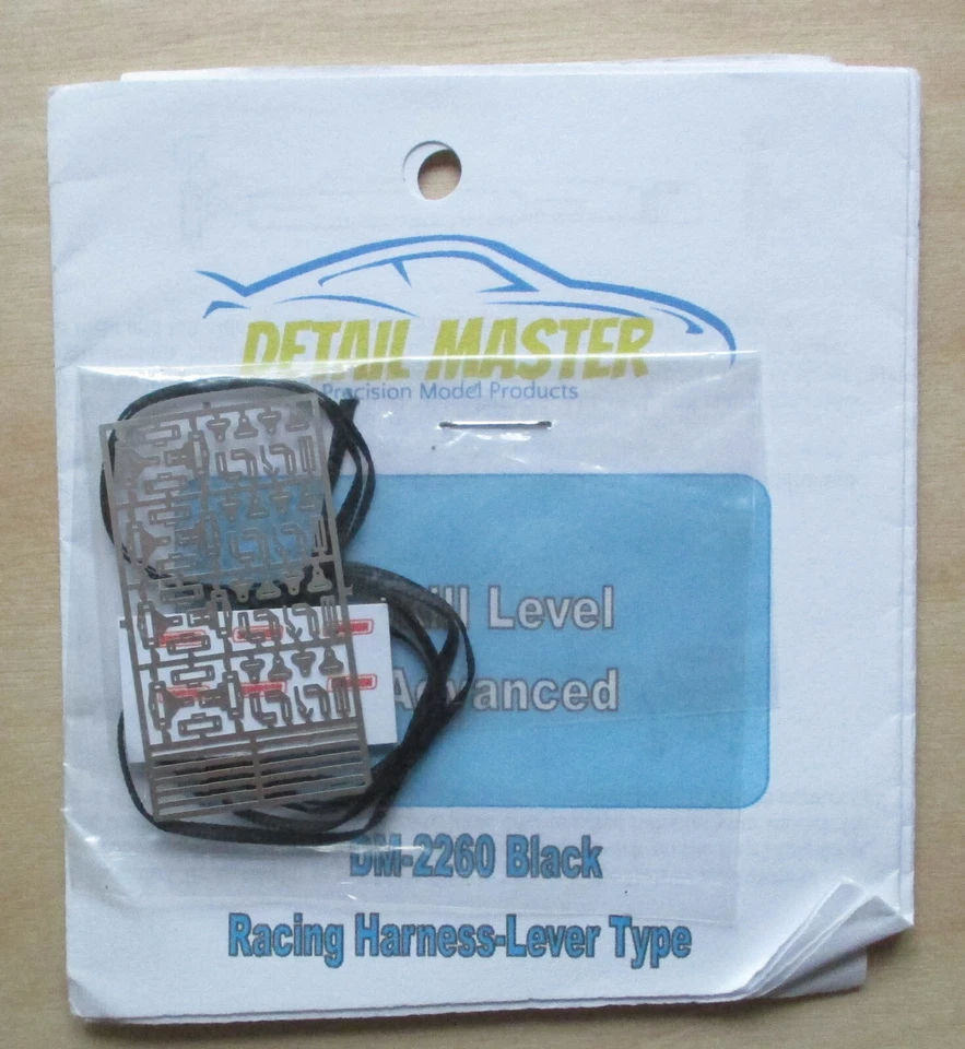 Arnés de carreras 1/24-1/25 tipo palanca DETALLE ACCESORIO MODELO MASTER CAR 2260 Foto 1 de 1