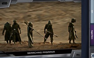 SUPER RARE SEARCHING PASAANA KNIGHTS OF REN BLACK Topps STAR WARS CARD TRADER