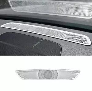 For Benz GLE GLS 20-2024 Dash AC Air Vent Dust Speaker Sound Cover Steel Silver - Imagen 1 de 4