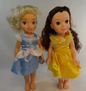 Disney Princess Doll Lot Toddler Dolls Beauty and The Beast Belle Cinderella - Picture 1 of 9