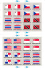 USA, UNO 1981, Flaggenkleinbogen 373-381 postfrisch, TOP,  siehe Scan