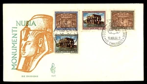 Mayfairstamps Vatican FDC 1964 Monuments of Nubia Combo First Day Cover aau_4212 - Picture 1 of 2