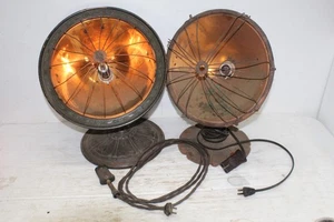 (2) Antiguo calentador de espacio Landers Frary & Clark universal de cobre brillante (leer) - Imagen 1 de 15