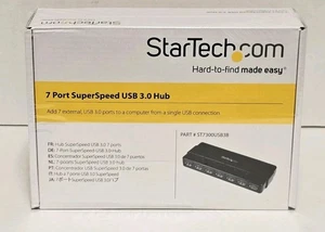StarTech 7-Port USB 3.0 Hub 5Gbs ST7300USB3B - Picture 1 of 5