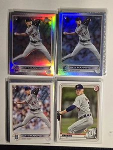 Lote de 22 cartas de Matt Manning novatos/refractores/paralelos ver todas las fotos Detroit - Imagen 1 de 21