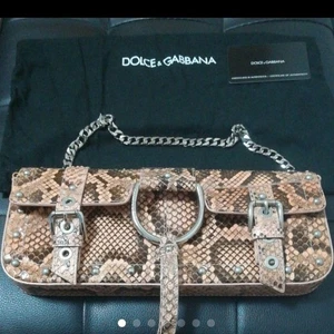 Bolso Bandolera Dolce & Gabbana Cuero Rosa Claro Auténtico JAPÓN - Imagen 1 de 7