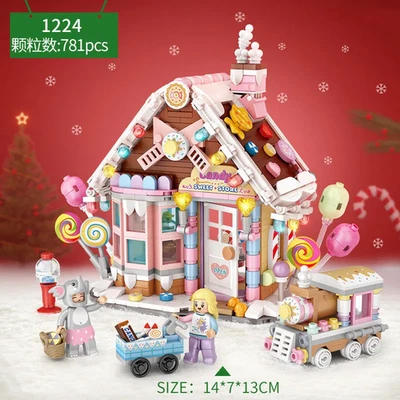 LOZ Candy Store Sweet Shop Building Blocks Set Bricks Kit Toys Gifts Kids 781pcs - Image 1 of 4