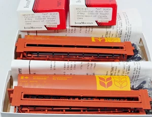 2x Intermountain #40119-03/04 HO Gov Canadá CNWX Grano Cilíndrico Coche KIT LOTE - Imagen 1 de 4