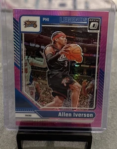 2024-25 Donruss Optic Basketball Allen Iverson Pink Hyper Philadelphia 76ers - Picture 1 of 3