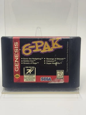 SEGA Genesis 6-Pak Cartridge Game Compilation - Image 1 of 2