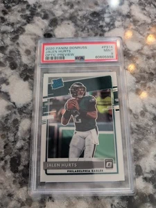 Donruss Low POP 2020 - Clasificado Novato Jalen Hurts #P-314 Vista previa óptica (RC) PSA 9  - Imagen 1 de 9