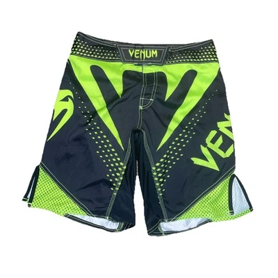Pantalones Cortos VENUM Para Hombre Talla 30 Negro/Verde Muay Thai Boxeo MMA Artes Marciales Foto 1 de 3