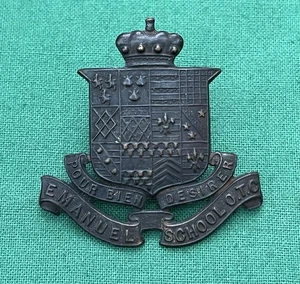 The Emanuel School OTC "GAUNT" ~  100% GENUINE British Military Army Cap Badge. - Picture 1 of 12