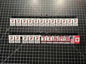 New Jersey Devils Mini CHEXX Stanley Cup Conf Div Retired# Banners +2 RAFTER KIT - Picture 1 of 8