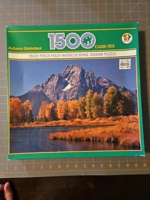 American Publishing 1500 Puzzle Factory Sealed 1991 Autumn Grandeur #6409 - Image 1 of 4