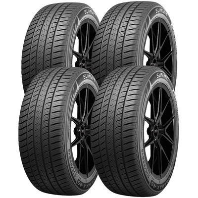 (QTY 4) 225/50R17 Summit UltraMax 4S 98V XL Black Wall Tires Foto 1 de 4