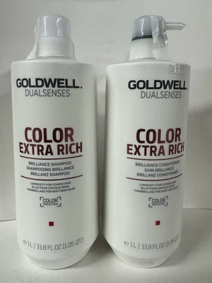 Goldwell Dualsenses Color Extra Rich Brilliance Shampoo & Conditioner 33.8 oz - Image 1 of 3