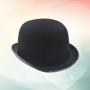 Unisex Struktur Wolle Fedora Hut für Herren und Damen (schwarz) Herren Filzhut - Bild 1 von 11
