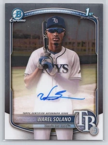 2025 Bowman Chrome #CPA-WS Warel Solano Prospect Autographs - Bild 1 von 2
