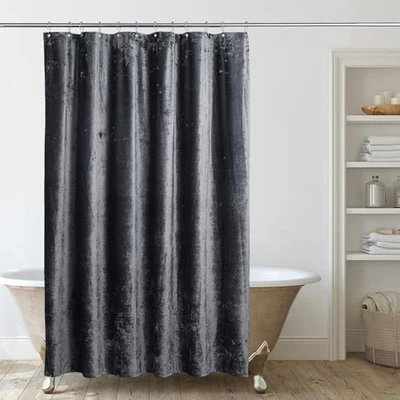  Cortina de Ducha Gris Oscuro para Baño, 72x72 72"W x 72"L (Pack de 1) Gris Oscuro Foto 1 de 4