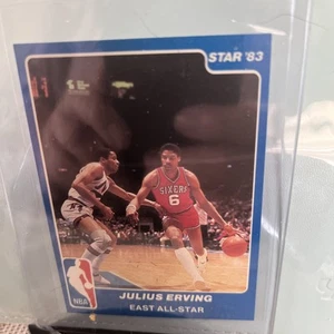1983 ⭐️JULIUS ERVING⭐️  EAST ALL STAR  #4  BEAUTIFUL CONDITION SIXERS - Picture 1 of 10