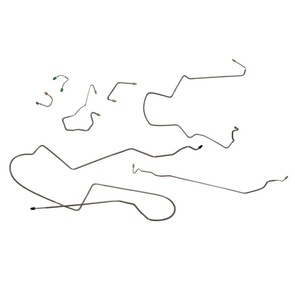 Комплект тормозной магистрали полные трубы силовой диск 1984-87 Pontiac Fiero нержавеющая сталь 7 шт. - Изображение 1 из 4
