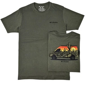 Columbia Men's Short Sleeves T-shirt, Green Color, Graphic T-shirt, Size M - Picture 1 of 5