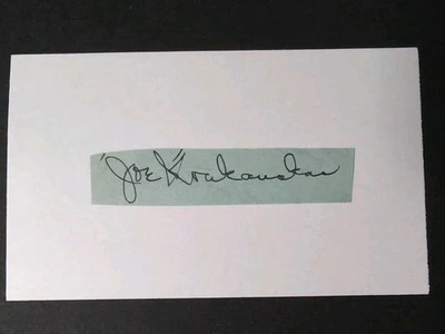 Joe Krakauskas (d.1960) Signed Autograph Cut Debut 1937 Washington Senators - Image 1 of 2