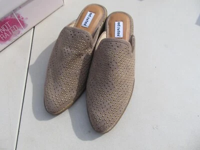 Mocasín Polly Mule para mujer 6 marrón topo plano sin clasificación nuevo con etiquetas Foto 1 de 4