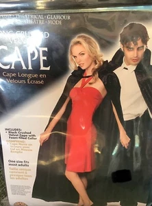 Forum Novelties Long Crushed Velvet Adult Cape One Size Dress Up Fancy Dress - Picture 1 of 2