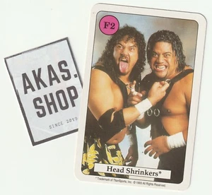 Tarjeta Head Shrinkers 1993 Catcher Quartett F2 Serie 8 Amigo ULTRA RARA WWF - Imagen 1 de 3