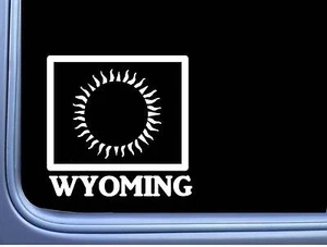 Wyoming Eclipse Path of Totality L443 6" calcomanía solar - Imagen 1 de 1