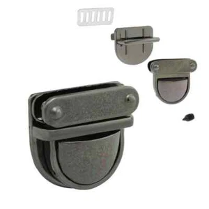 Steckschloss Mappenschloss TASCHENVERSCHLUSS dark 29mm 5-teilig kompakt - Bild 1 von 1