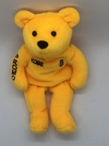 1999 Kobe Bryant Salvino's B-Ball Bammers Beanie Bear PROMO LA Lakers Cover