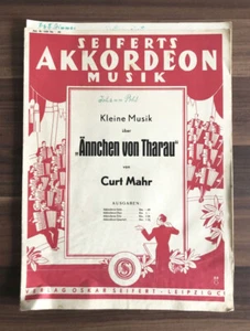 Seiferts Akkordeon Music Ännchen From Tharau Song Text Sheet Music - Picture 1 of 4