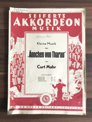 Seiferts Akkordeon Music Ännchen From Tharau Song Text Sheet Music - Image 1 of 4