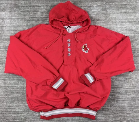 Vintage Legends Athletic St. Louis Cardinals Windbreaker Pullover Size Large Cover