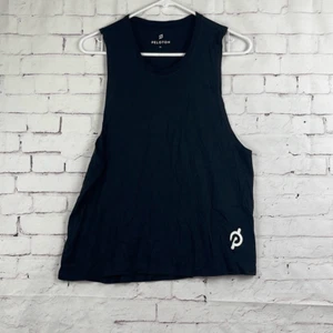Peloton Shirt Womens XL Pure Ever Muscle Tank Top Active P Logo Crewneck Black - Picture 1 of 9