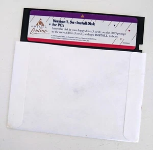 RARE - PC Version 1.5a America Online Collectible DOS Disk, Vintage AOL Floppy - Picture 1 of 4