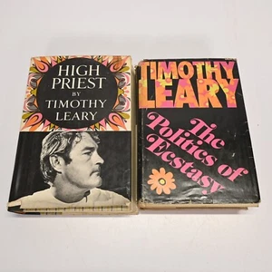 Timothy LEARY - THE POLITICS OF ECSTASY 1st 1968 & HIGH PREIST 1st Edition/Print - Picture 1 of 16