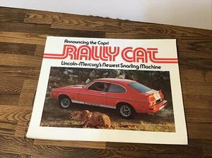 Folleto Mercury Capri II 1976 Rally Cat - ¡Como nuevo! - Imagen 1 de 3