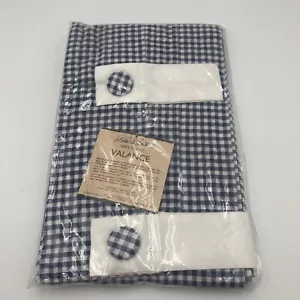 Park B Smith Blue/White Cafe Window Valance 60”x 13” - Picture 1 of 4