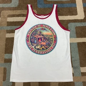 Camisa sin mangas vintage zarigüeya hueca pura centeno pennsylvania talla grande - Imagen 1 de 10
