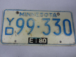 Targa 10.000 Laghi Minnesota 1980 Vintage YD 99-330 Acciaio Timbrato - Foto 1 di 2