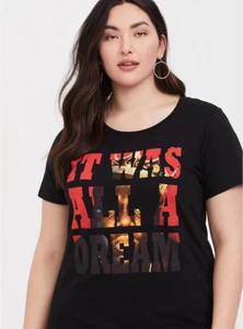 Torrid NOTORIOUS B.I.G. BIG DREAM BIGGIE Women's Girls Plus Size T-Shirt NWT - Picture 1 of 2