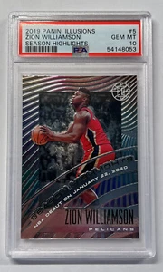 2019 Panini Illusions #6 Zion Williamson Season Highlights PSA 10 GEM MINT 053 - Picture 1 of 2